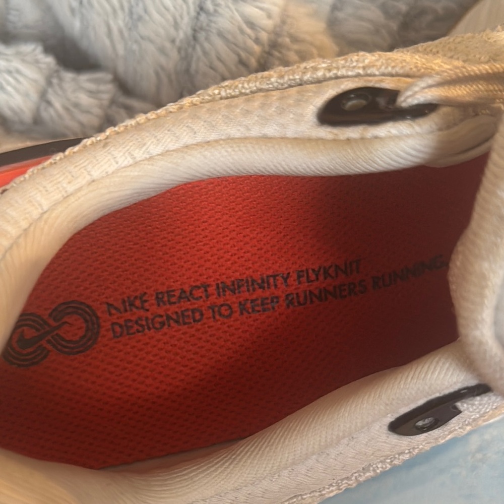 Nike React Infinity Athletic Shoes With Textured … - image 4
